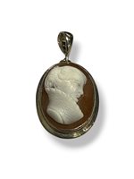 Colgante Mandile 1922 Mujer Cammei  in Plata Conchiglia 2MCICM228